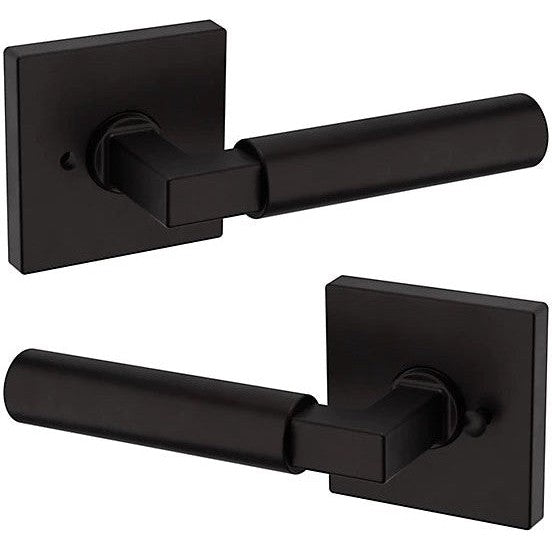 Baldwin Estate L029 Gramercy Privacy Lever with R017 Rosette in Oil Rubbed Bronze finish