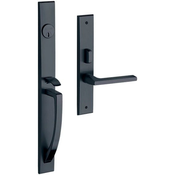 Baldwin Estate Lakeshore Mortise Handleset Entrance Trim with Interior 5162 Lever in Oil Rubbed Bronze finish