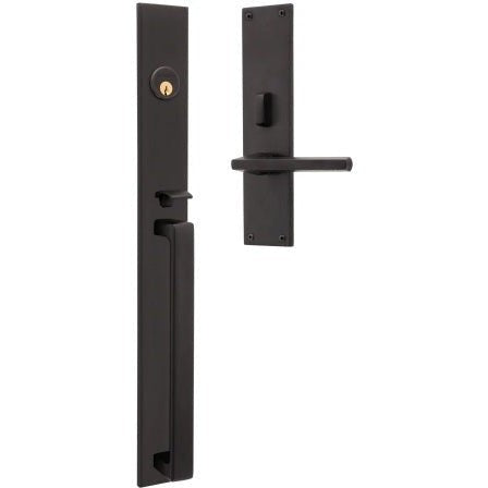 Baldwin Estate Minneapolis 20" Entrance Handleset Trim with Interior 5162 Lever in Oil Rubbed Bronze finish