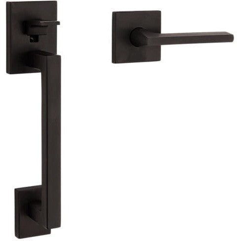 Baldwin Estate Minneapolis Lower Half Handleset with Interior 5162 Lever in Oil Rubbed Bronze finish