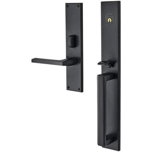 Baldwin Estate Minneapolis Mortise Handleset Entrance Trim with Interior 5162 Lever in Oil Rubbed Bronze finish