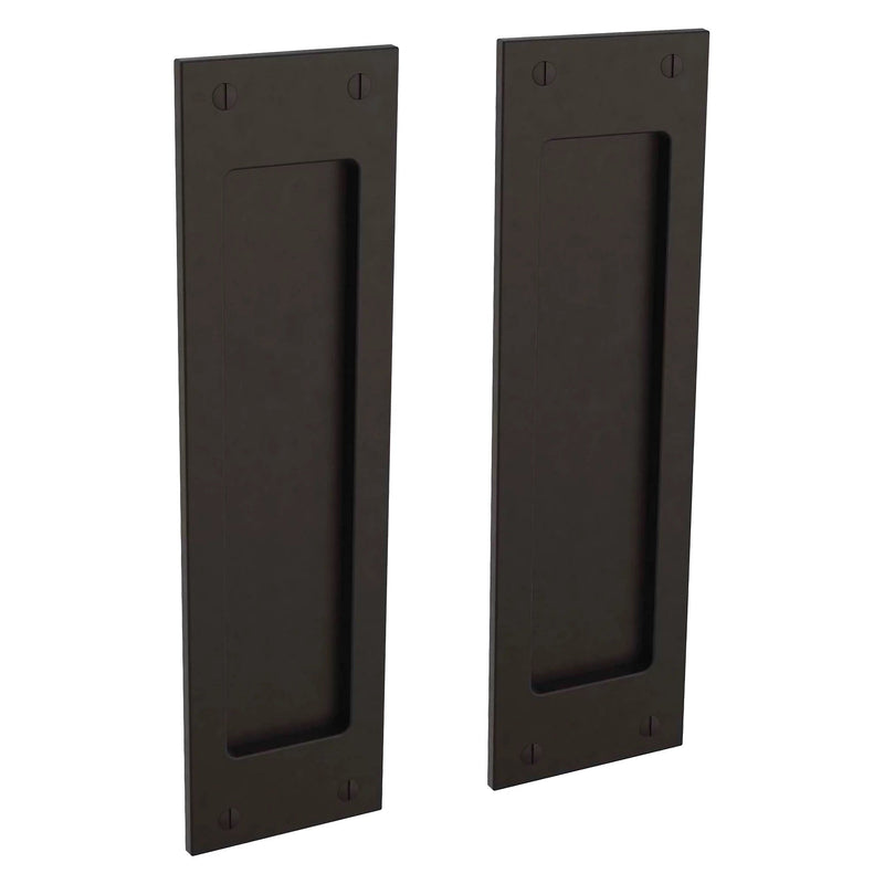 Baldwin Estate Santa Monica Dummy Large Pocket Door Set in Oil Rubbed Bronze finish