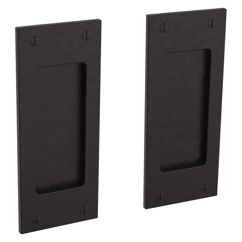 Baldwin Estate Santa Monica Dummy Small Pocket Door Set in Oil Rubbed Bronze finish