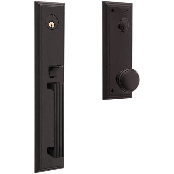 Baldwin Estate Tremont Single Cylinder Full Escutcheon Handleset with 5069 Knob in Oil Rubbed Bronze finish