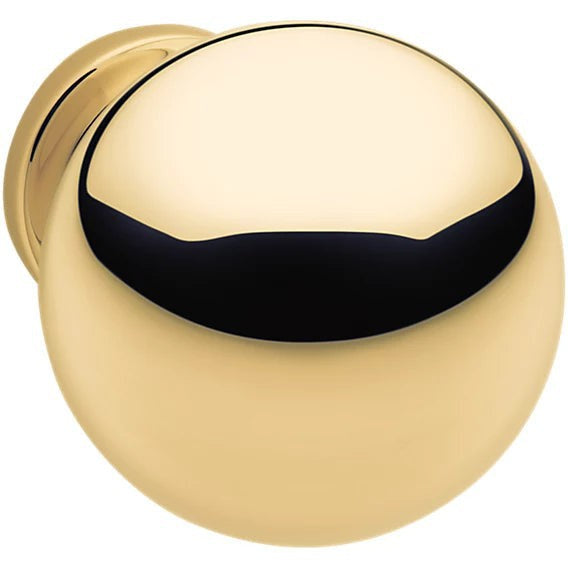 Baldwin Estate Spherical Knob 1" in Polished Brass finish