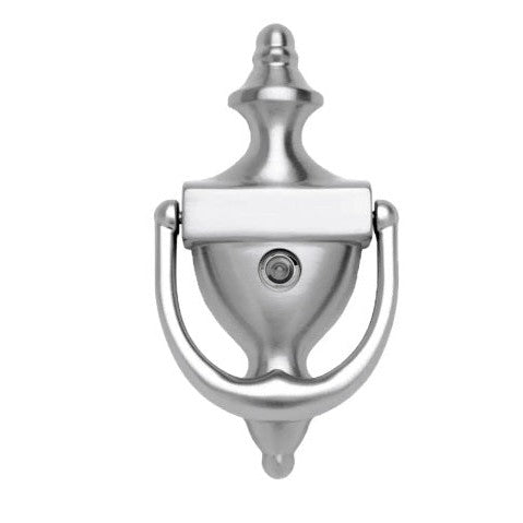 Baldwin Estate 0103 Colonial Door Knocker with Observascope in Polished Chrome finish