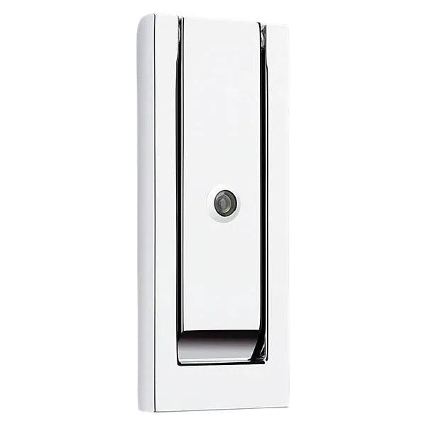 Baldwin Estate 0185 Modern Door Knocker with Observascope in Polished Chrome finish