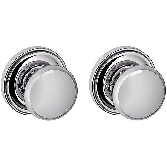 Baldwin Estate 5000 Privacy Knob with 5048 Rosette in Polished Chrome finish