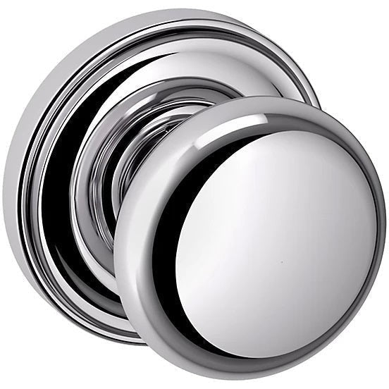 Baldwin Estate 5015 Half Dummy Knob with 5048 Rosette in Polished Chrome finish