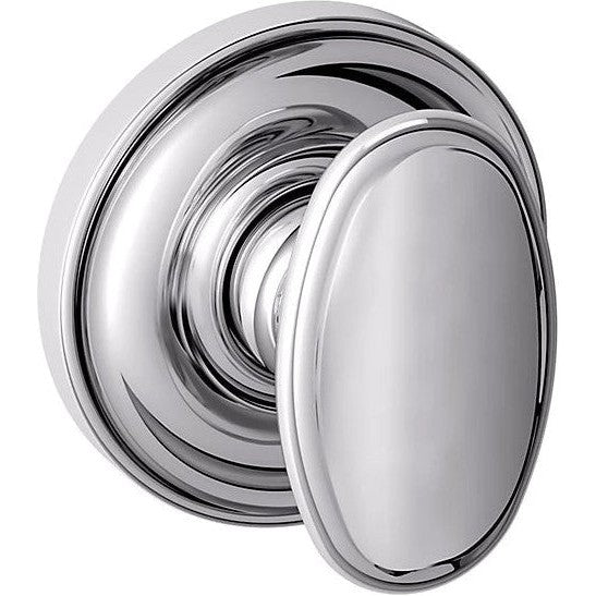 Baldwin Estate 5057 Half Dummy Knob with 5048 Rosette in Polished Chrome finish