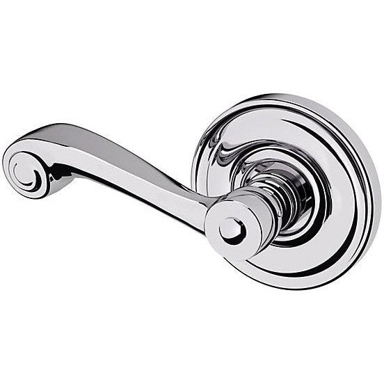 Baldwin Estate 5103 Left Handed Half Dummy Lever with 5048 Rosette in Polished Chrome finish