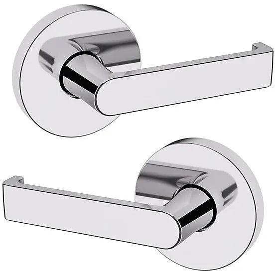 Baldwin Estate 5105 Full Dummy Lever with 5046 Rosette in Polished Chrome finish