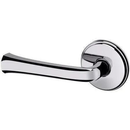 Baldwin Estate 5112 Left Handed Half Dummy Lever with 5075 Rosette in Polished Chrome finish