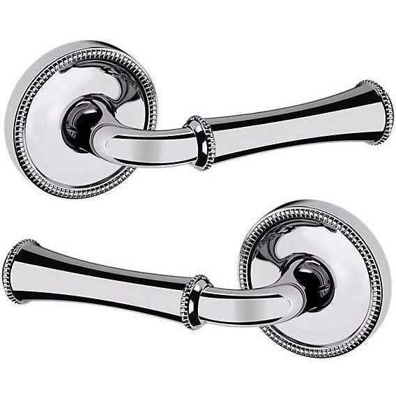 Baldwin Estate 5118 Full Dummy Lever with 5076 Rosette in Polished Chrome finish