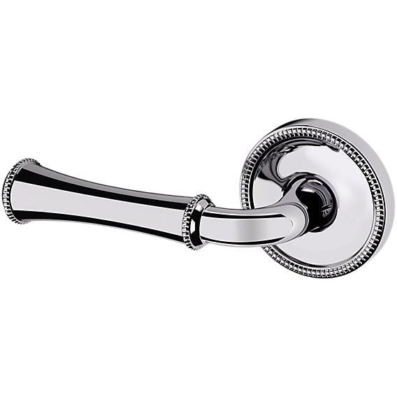 Baldwin Estate 5118 Left Handed Half Dummy Lever with 5076 Rosette in Polished Chrome finish