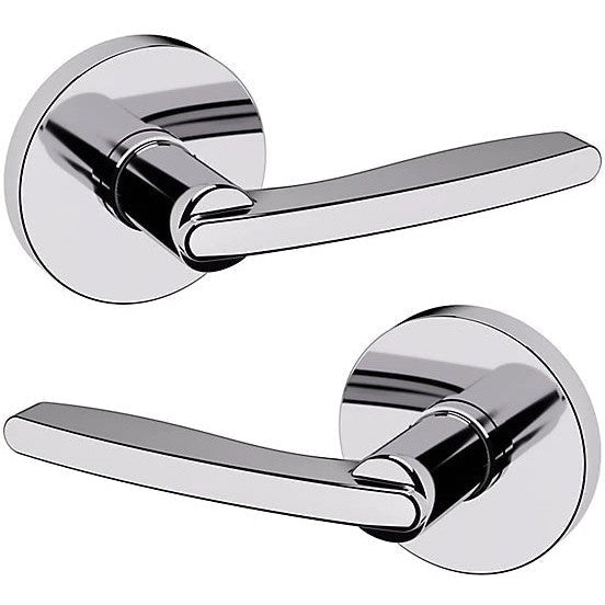 Baldwin Estate 5164 Full Dummy Lever with 5046 Rosette in Polished Chrome finish