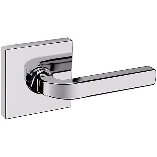 Baldwin Estate 5190 Left Handed Half Dummy Lever with R017 Rosette in Polished Chrome finish