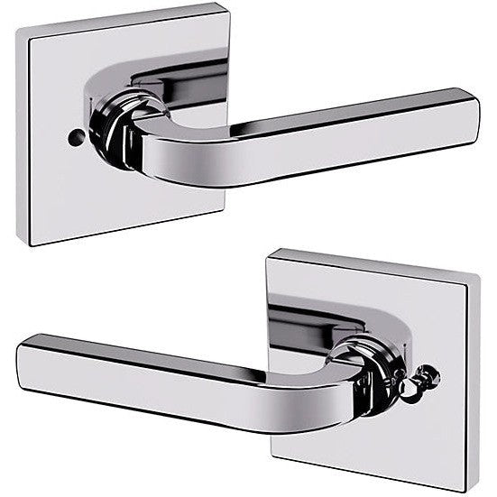 Baldwin Estate 5190 Privacy Lever with R017 Rosette in Polished Chrome finish