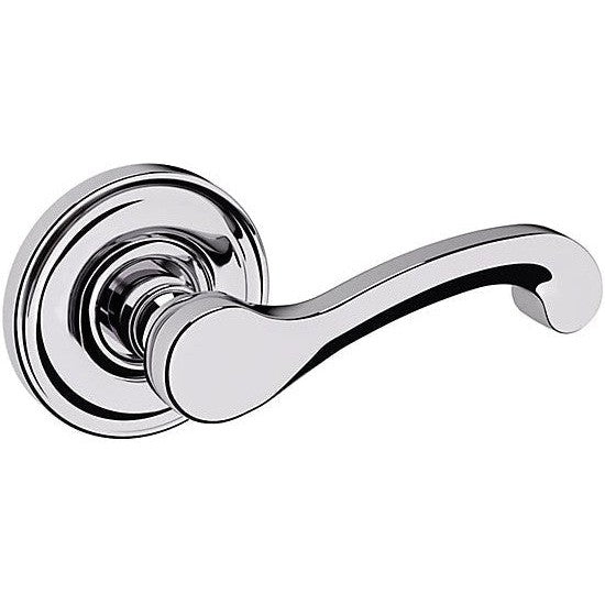 Baldwin Estate 5445V Right Handed Half Dummy Lever with 5048 Rosette in Polished Chrome finish