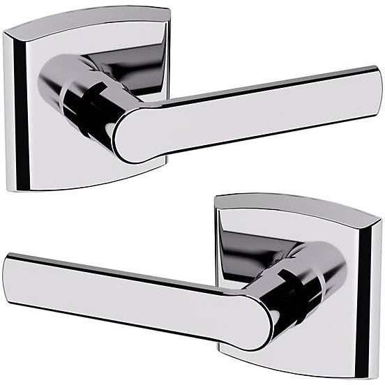 Baldwin Estate 5485V Passage Lever with R026 Rosette in Polished Chrome finish
