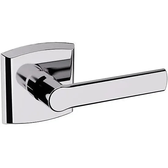 Baldwin Estate 5485V Right Handed Half Dummy Lever with R026 Rosette in Polished Chrome finish