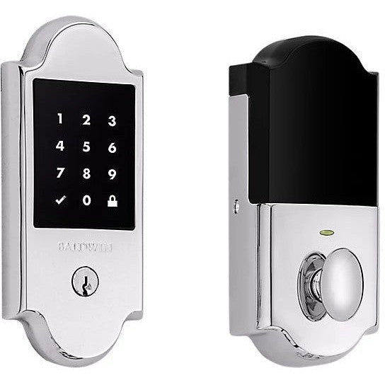 Baldwin Estate Boulder Touchscreen Z-Wave Deadbolt in Polished Chrome finish