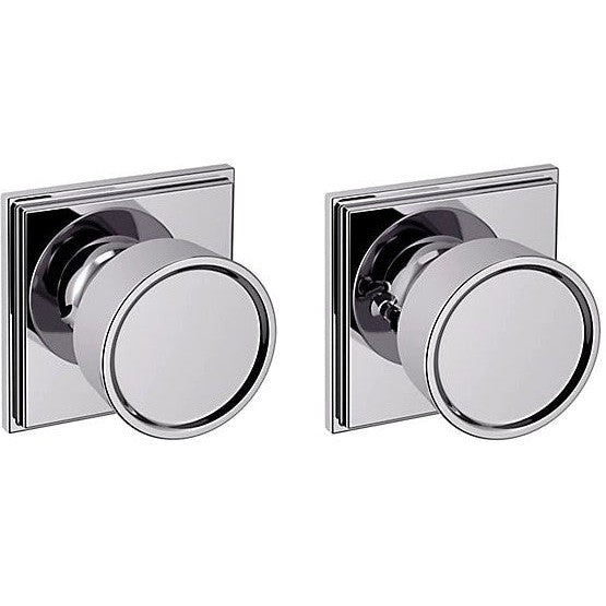 Baldwin Estate K007 Hollywood Hills Privacy Knob with R050 Rosette in Polished Chrome finish