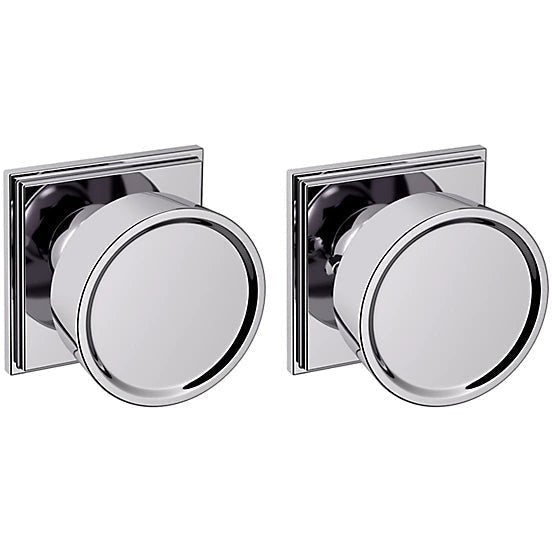 Baldwin Estate K009 Hollywood Hills Privacy Knob with R050 Rosette in Polished Chrome finish