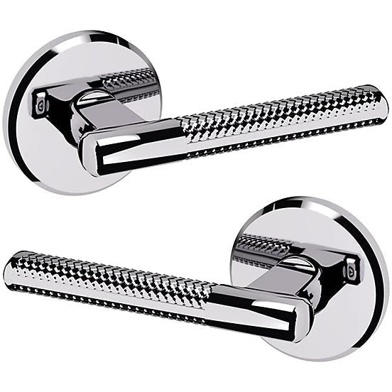 Baldwin Estate L015 Full Dummy Lever with R016 Rosette in Polished Chrome finish