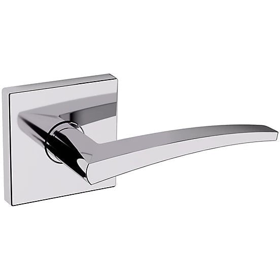 Baldwin Estate L022 Right Handed Half Dummy Lever with R017 Rosette in Polished Chrome finish