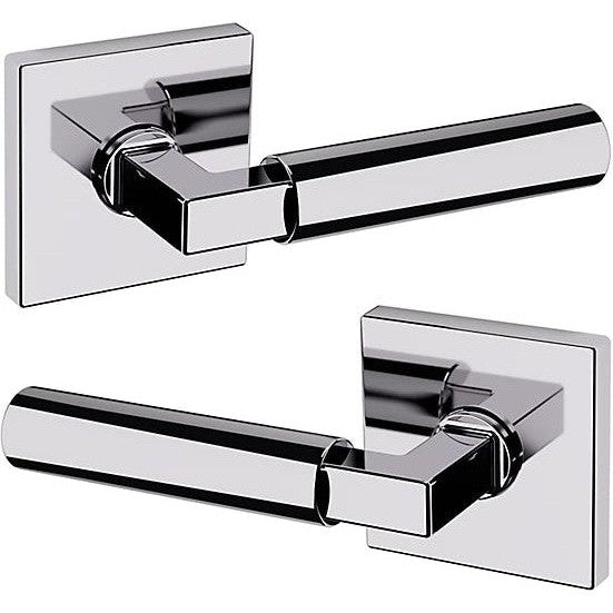 Baldwin Estate L029 Gramercy Full Dummy Lever with R017 Rosette in Polished Chrome finish