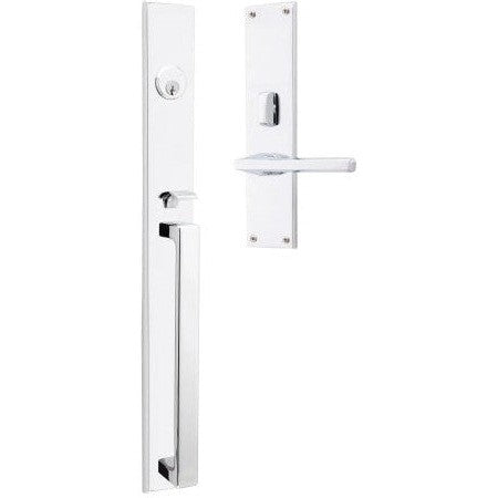 Baldwin Estate Minneapolis 20" Entrance Handleset Trim with Interior 5162 Lever in Polished Chrome finish