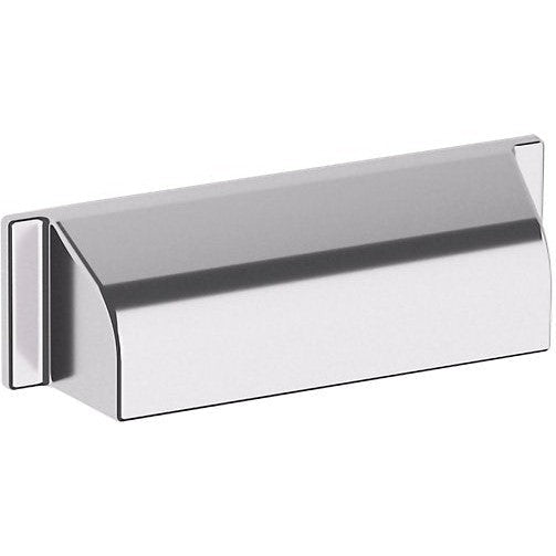 Baldwin Estate Transitional Cup Pull 4" in Polished Chrome finish