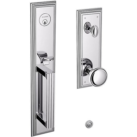 Baldwin Estate Tremont Single Cylinder Full Escutcheon Handleset with 5069 Knob in Polished Chrome finish