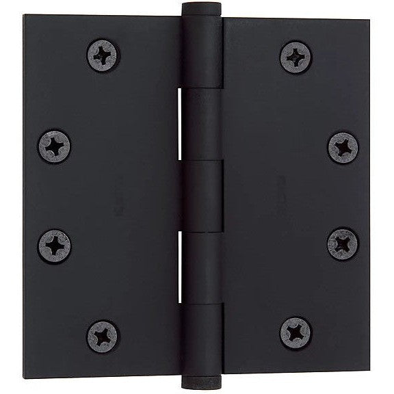 Baldwin Estate 1045 4.5" Square Corner Hinge in Satin Black finish