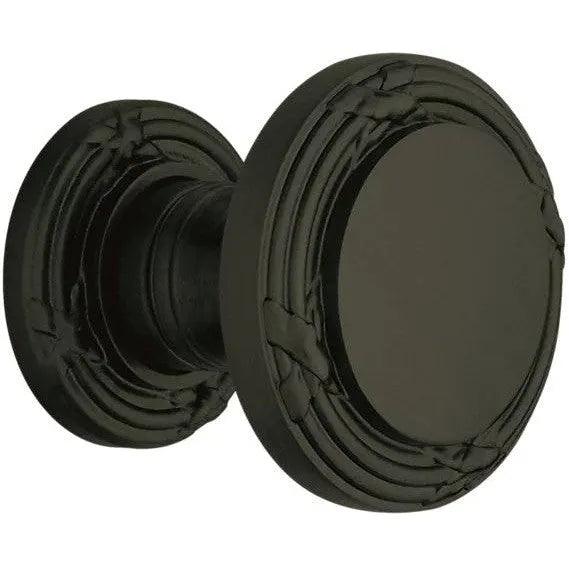 Baldwin Estate 5013 Half Dummy Knob with 5021 Rosette in Satin Black finish