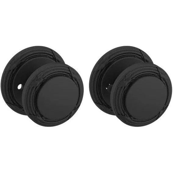 Baldwin Estate 5013 Privacy Knob with 5021 Rosette in Satin Black finish