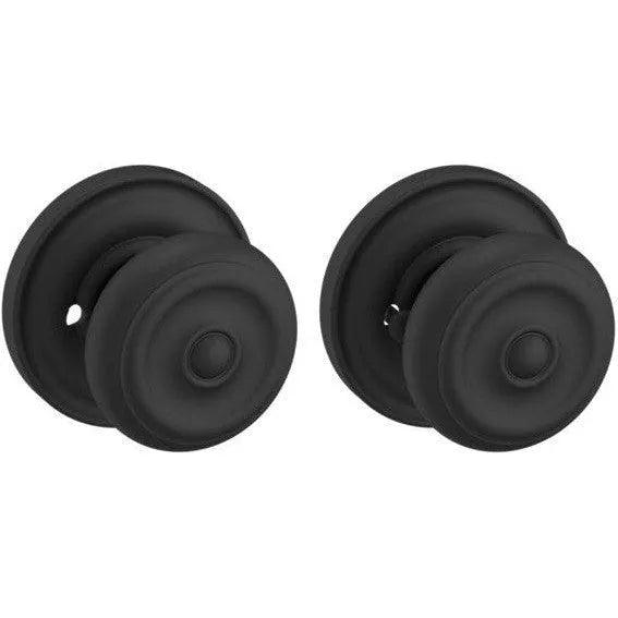 Baldwin Estate 5020 Privacy Knob with 5048 Rosette in Satin Black finish