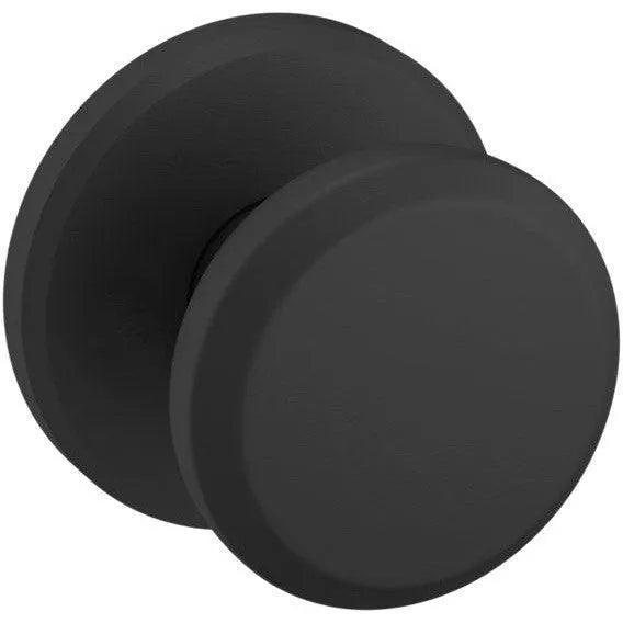Baldwin Estate 5023 Half Dummy Knob with R016 Rosette in Satin Black finish