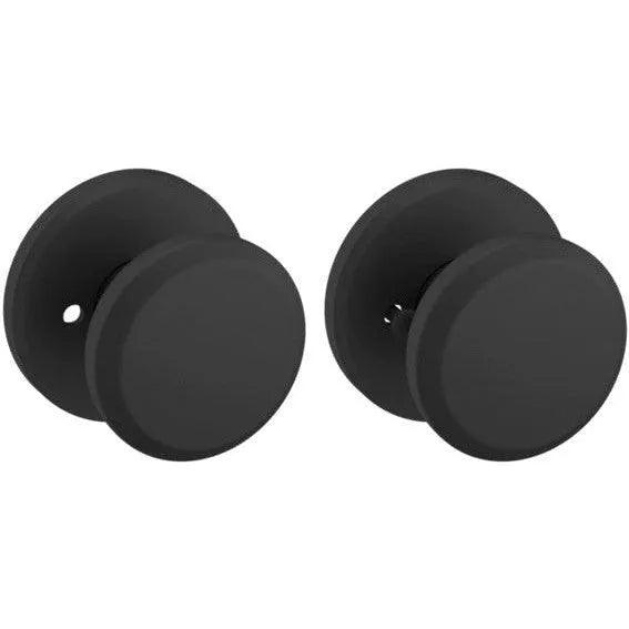 Baldwin Estate 5023 Privacy Knob with R016 Rosette in Satin Black finish