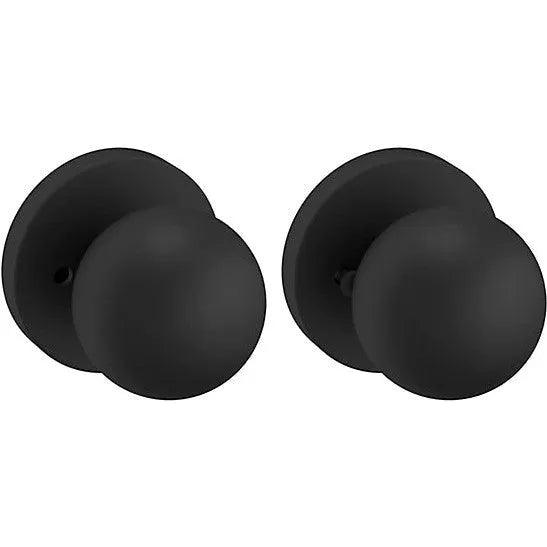 Baldwin Estate 5041 Privacy Knob with 5046 Rosette in Satin Black finish