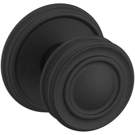 Baldwin Estate 5066 Half Dummy Knob with 5078 Rosette in Satin Black finish