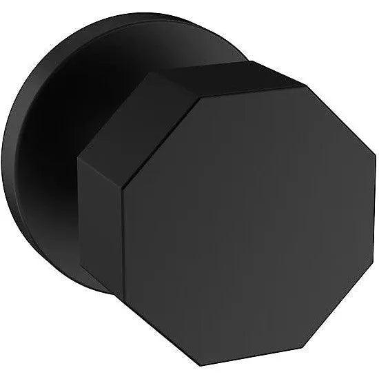 Baldwin Estate 5073 Half Dummy Knob with 5046 Rosette in Satin Black finish