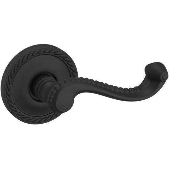 Baldwin Estate 5104 Right Handed Half Dummy Lever with 5004 Rosette in Satin Black finish