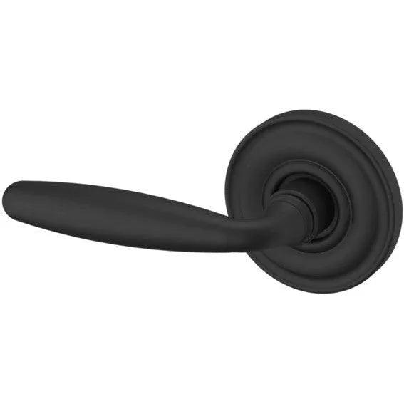 Baldwin Estate 5106 Left Handed Half Dummy Lever with 5048 Rosette in Satin Black finish
