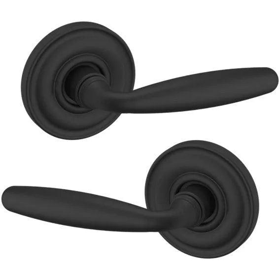 Baldwin Estate 5106 Full Dummy Lever with 5048 Rosette in Satin Black finish
