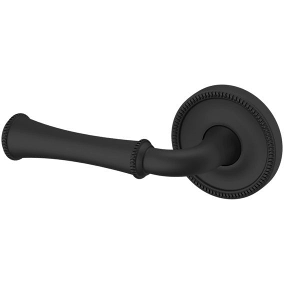 Baldwin Estate 5118 Left Handed Half Dummy Lever with 5076 Rosette in Satin Black finish