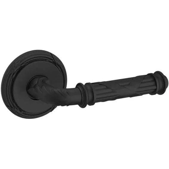 Baldwin Estate 5122 Right Handed Half Dummy Lever with 5022 Rosette in Satin Black finish