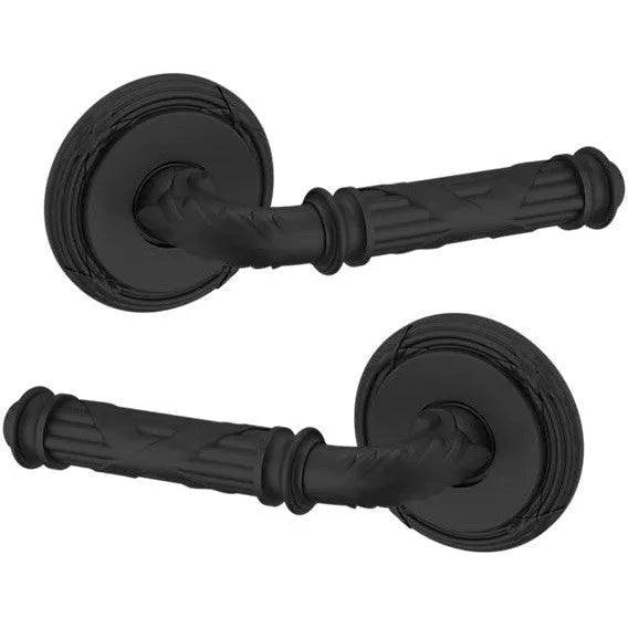 Baldwin Estate 5122 Full Dummy Lever with 5022 Rosette in Satin Black finish
