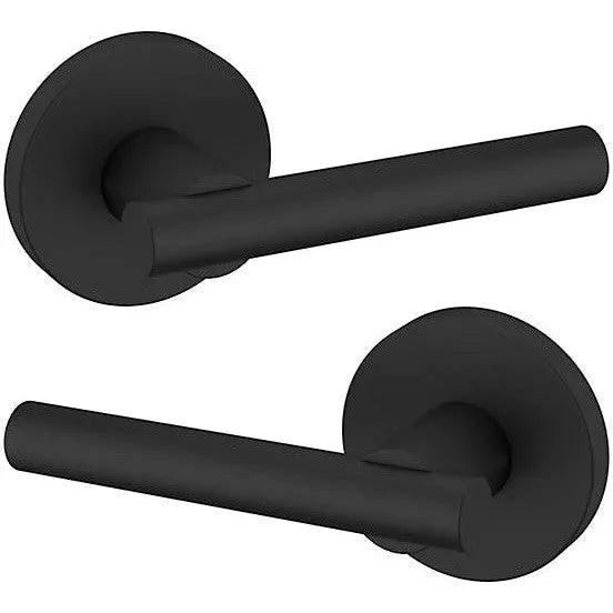 Baldwin Estate 5137 Full Dummy Lever with 5046 Rosette in Satin Black finish